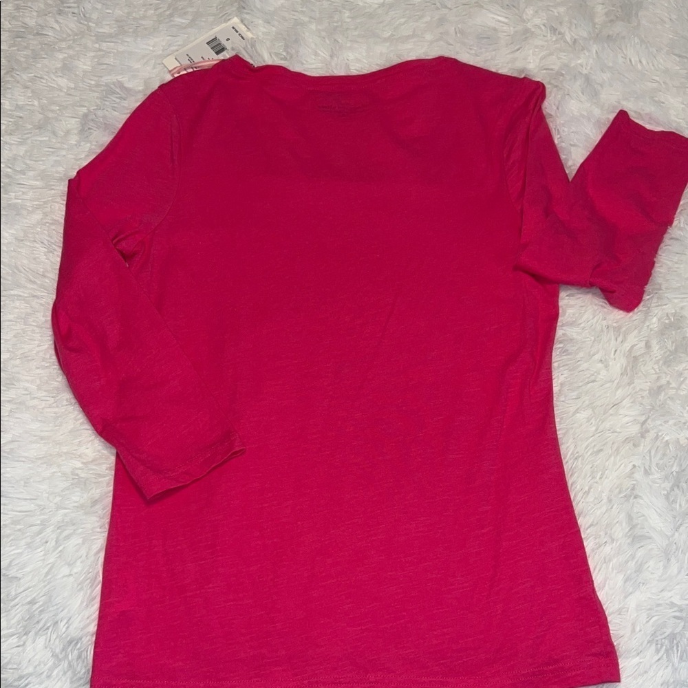 Vineyard Vines Pink 3/4 Sleeve Top Small - Picture 6 of 6